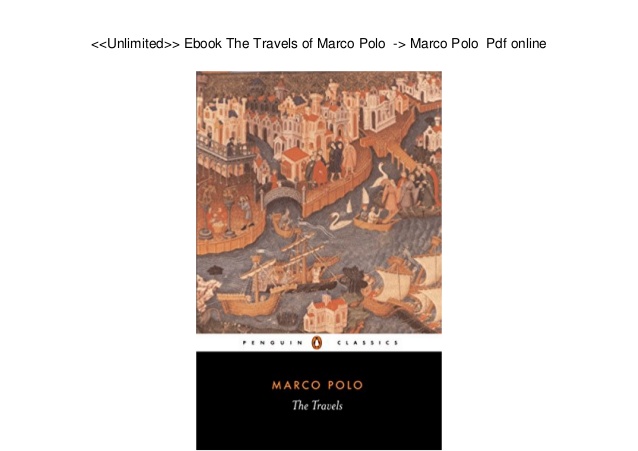 Travels Of Marco Polo Pdf